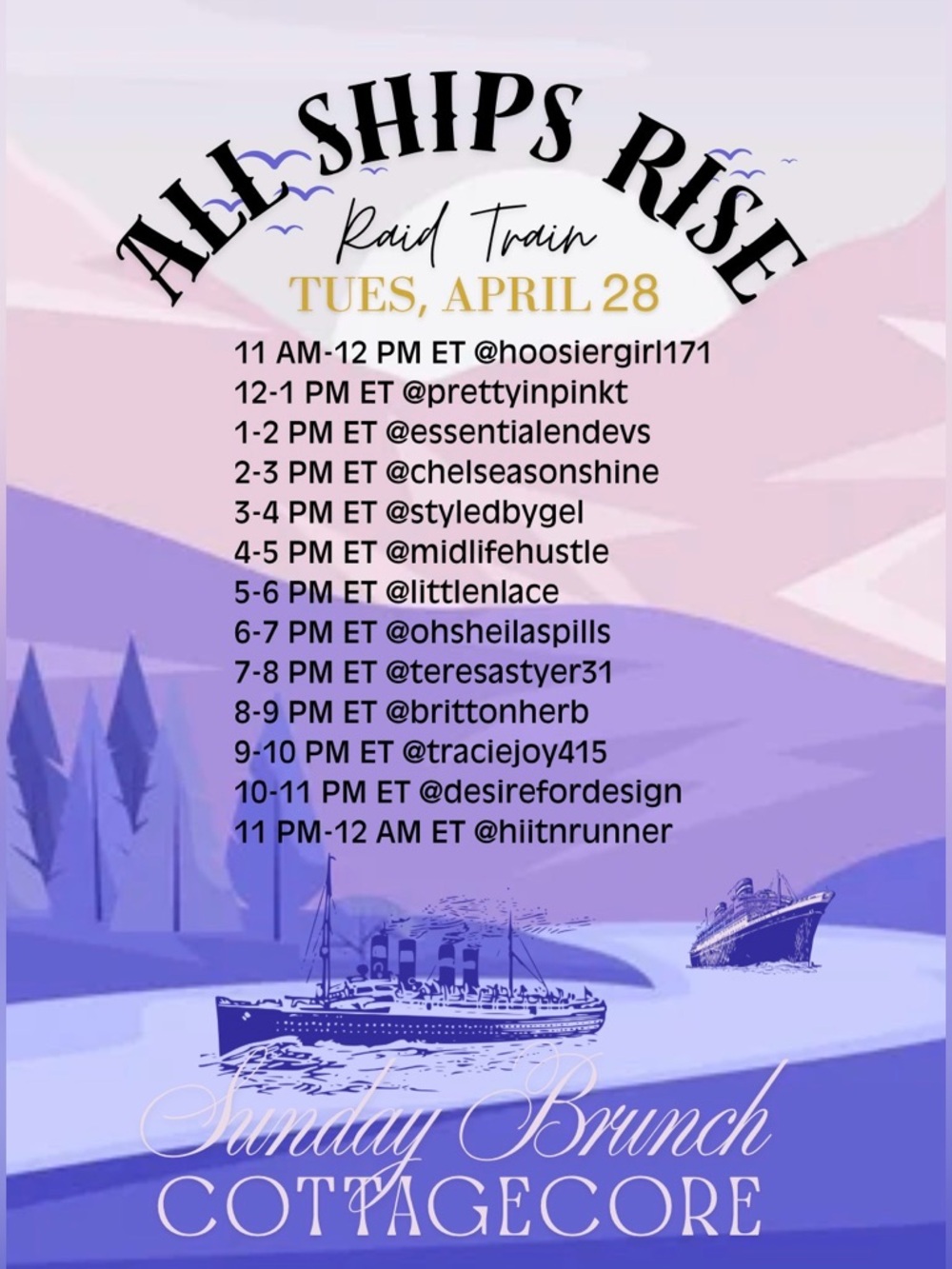 ✨🛳️ All Ships Rise Raid Train 4/28! 🚂✨